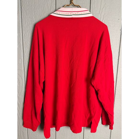 Vintage 90s Holiday Time Celestial Christmas Sun/Moon Ornament Sweatshirt 2X - Picture 6 of 6